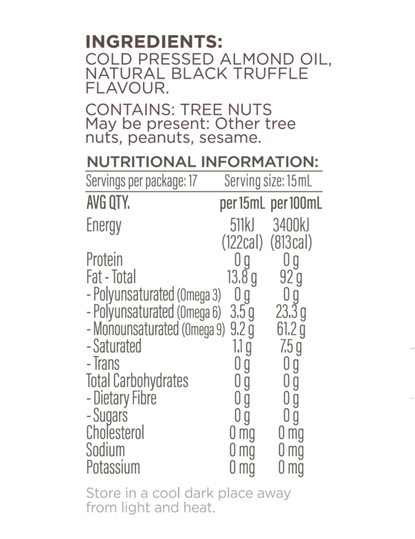 Truffle Nutritional Information